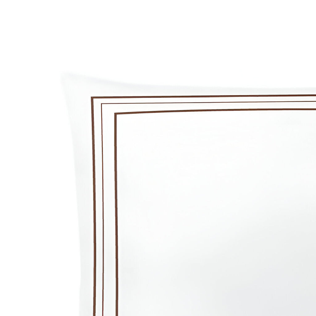 400TC Cotton Classic Embroidery Sateen Solid Duvet Cover Set